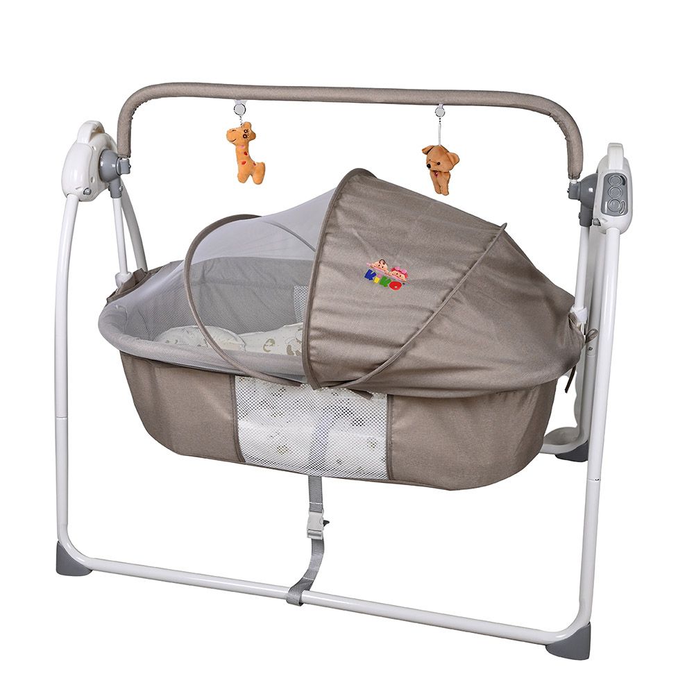Kiko - Baby Electric 3-Speed Cradle Swing - Beige
