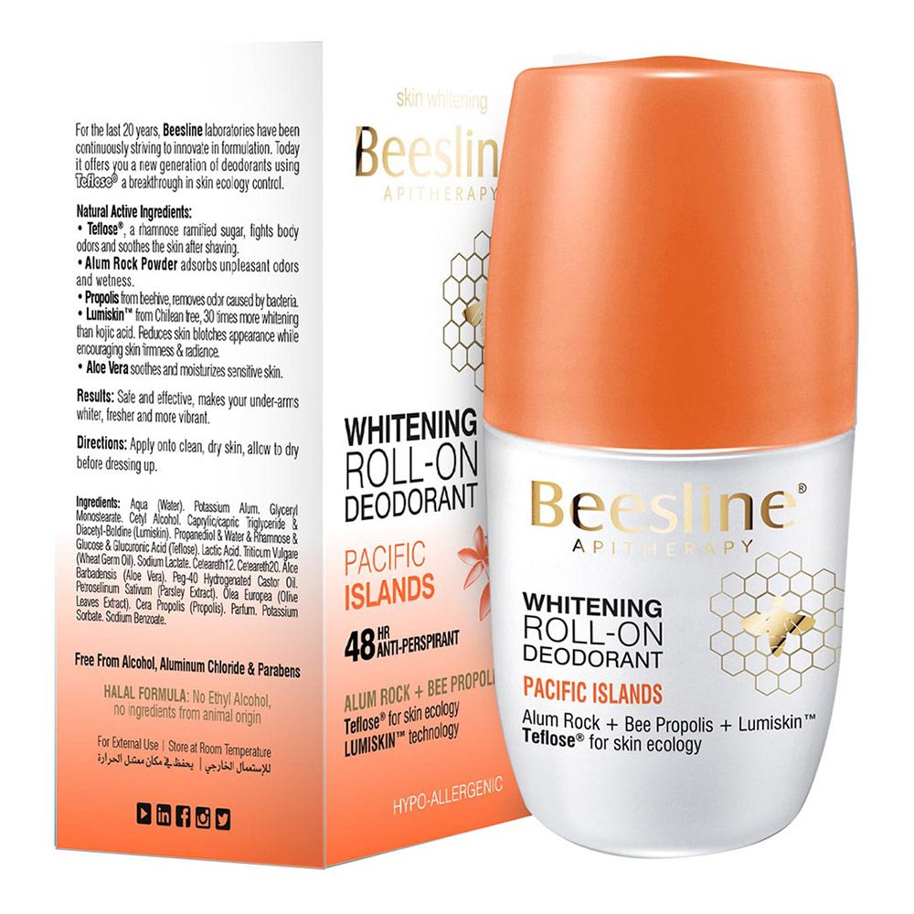 Beesline - Whitening Roll-On Deodorant - Pacific Islands