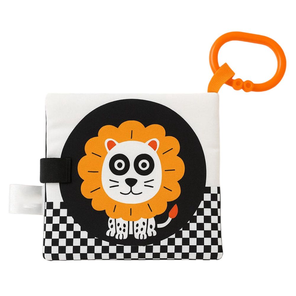 Soft Fabric "Lion - Black And White" Book