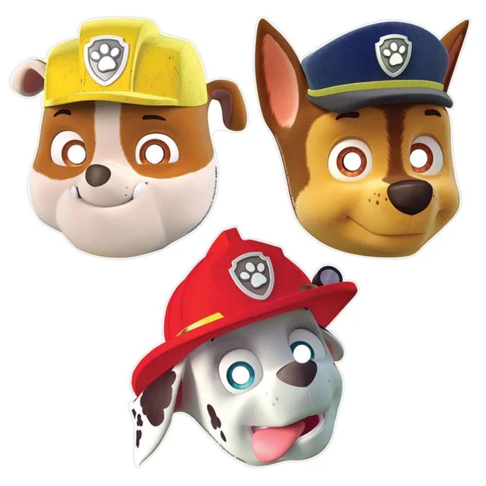 Amscan - Paw Patrol Paper Masks - Pack of 8