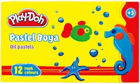 Play-Doh 12 Colors Oil Pastel In Carton Box