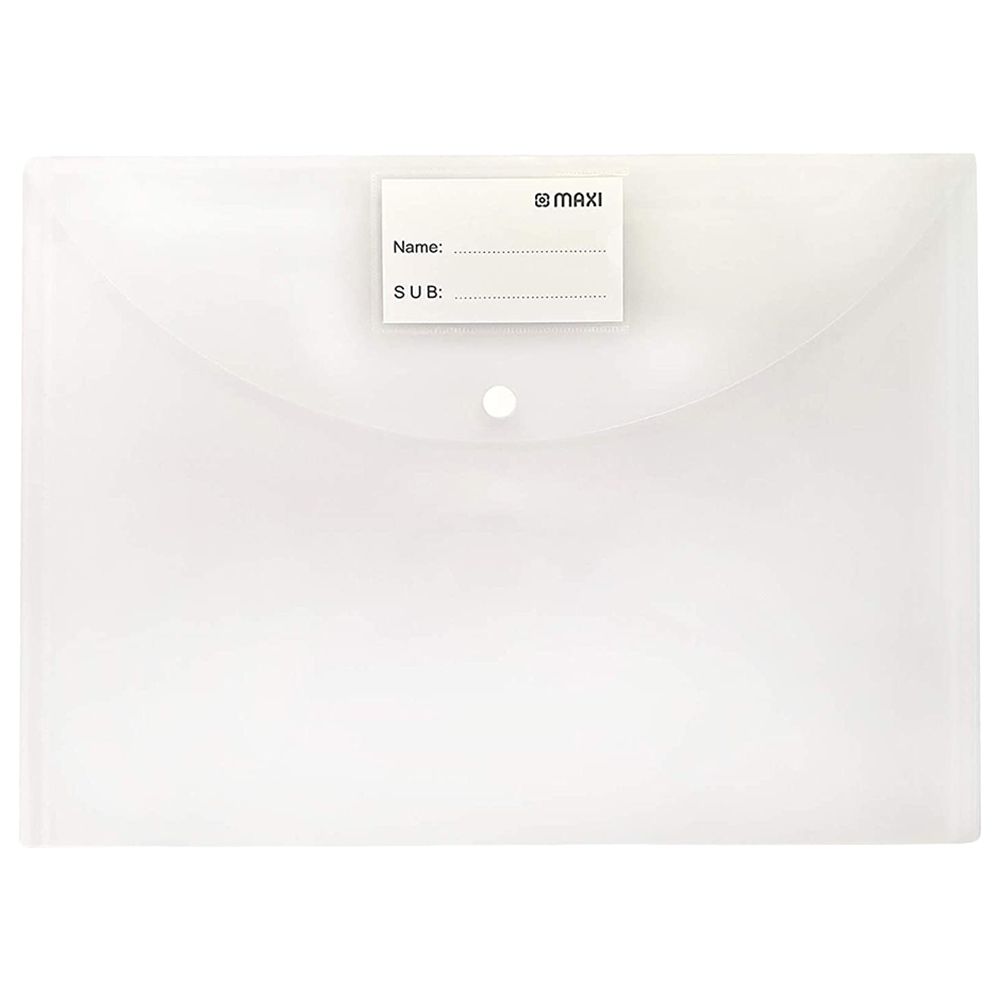 Maxi - Foolscap Document Folder - Clear