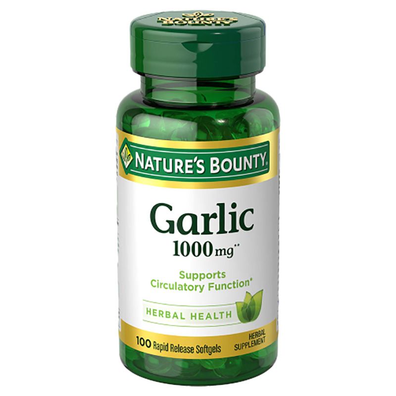 Natures Bounty Garlic Oil 1000Mg 100 Softgels