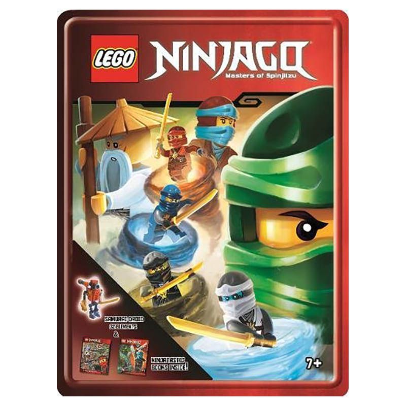 مجموعة كتب Lego Ninjago - صندوق معدني