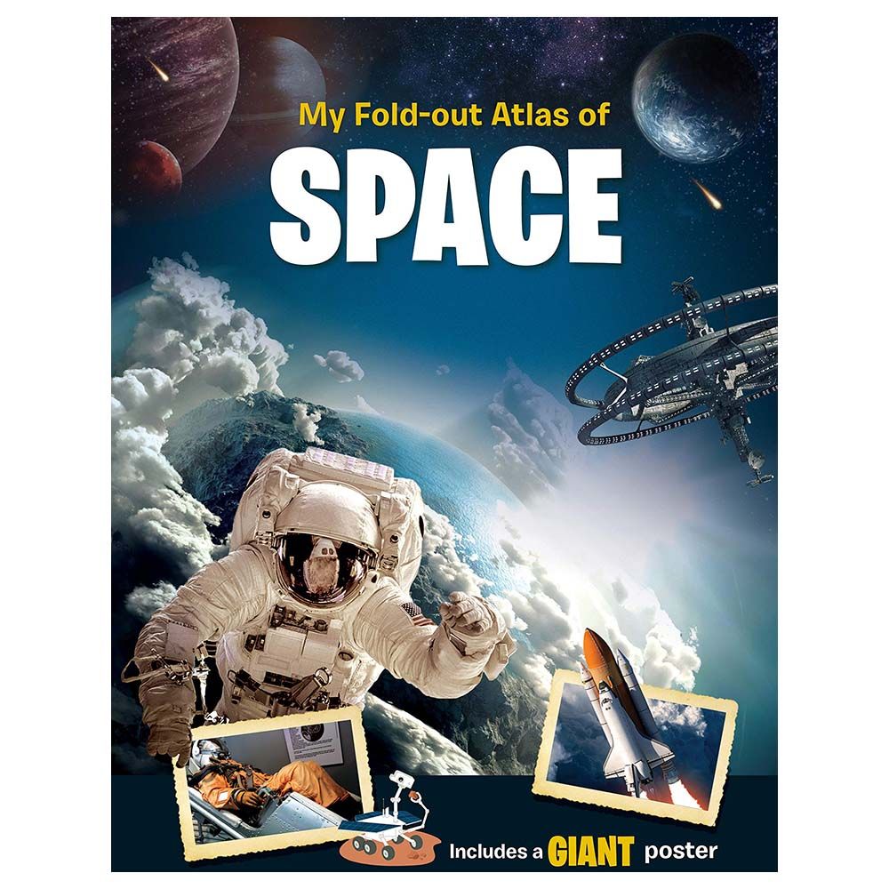 كتاب My Fold-Out Atlas Of Space Includes A Giant Poster