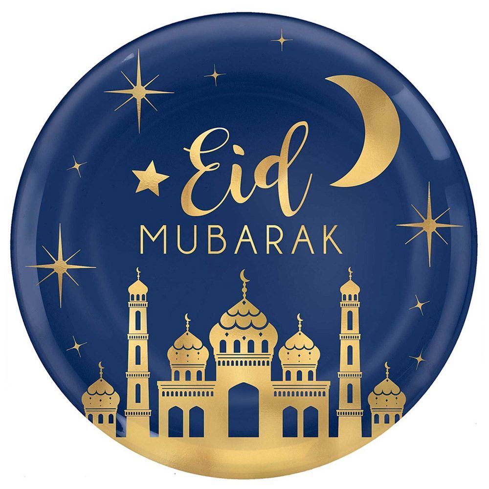 Amscan - Eid Hot Stamped Round Plastic Platter 36cm