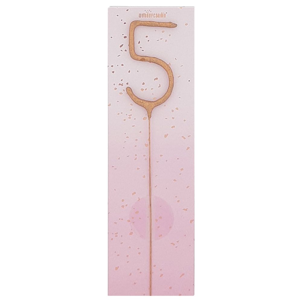 Wondercandle - Sparkler Candle 5 - Rose Gold