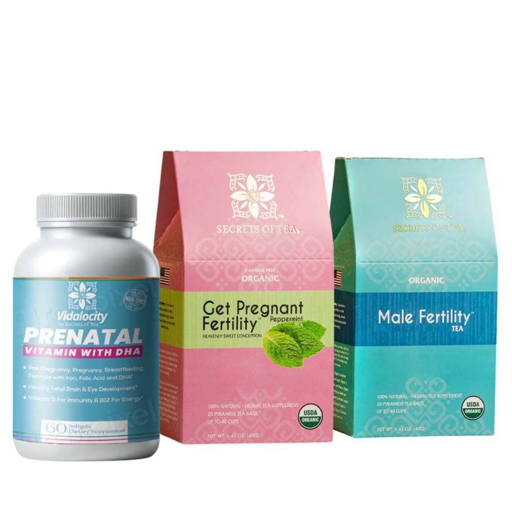 Secrets Of Tea - Conception Supplement with Prenatal Daily Vitamins - Mint