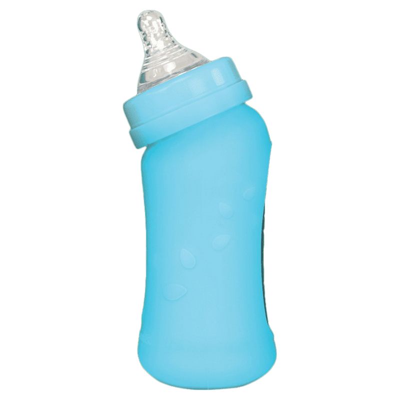 Green Sprouts - Baby Bottle with Silicone Cover 8Oz - Aqua