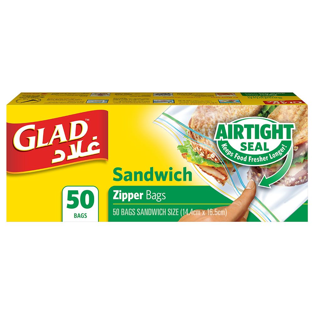 Glad - Zipper Sandwich Bags 50 count